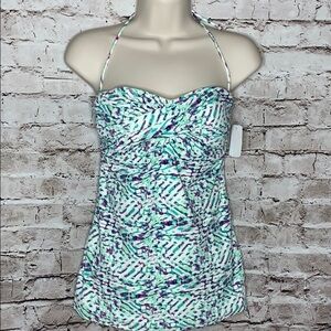 Shoshanna swimwear multi colored swim top 4 NWT
